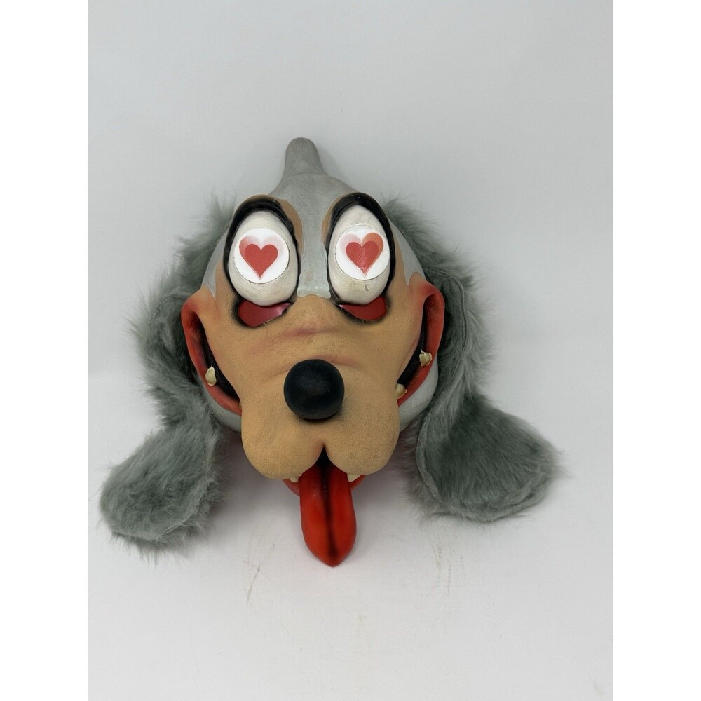 vintage 2001 Paper Magic Group "Heart Eyes" Goofy Latex Halloween Mask